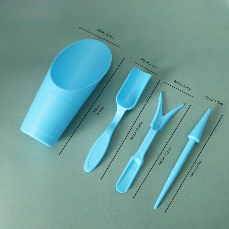 Garden Tools Succulents Shovel Seedling Transplanter Punching Tool Gardening Supplies Color Plastic Tool Four-piece Set