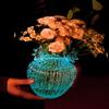 Ins Dreamlike Fluorescent Vase Exquisite Transparent Mushroom Vase Luminous Glacier Vase  Desktop
