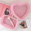 Love Heart Shape Basket Desktop Sweet Color Basket Photo Props For Home Storage Decoration Basket Nordic Storage Fruit Basket