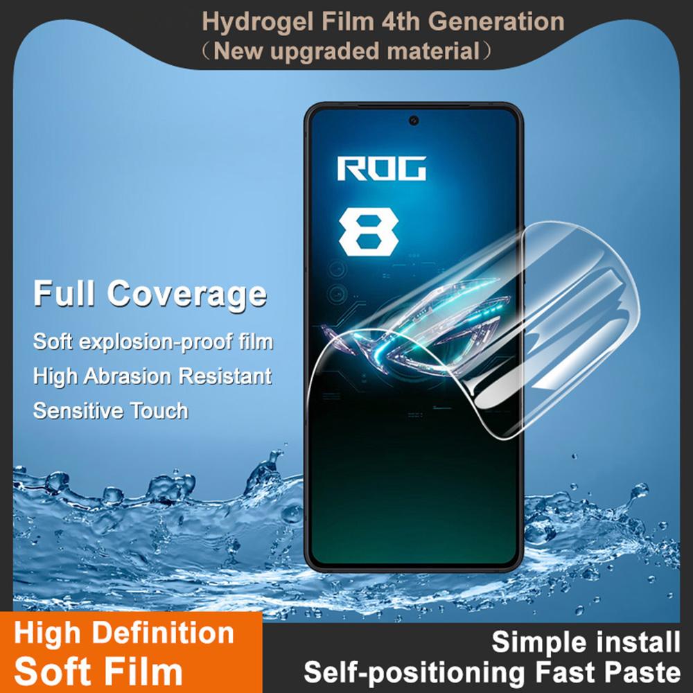 IMAK Hydrogel Film 4th Gen for Asus ROG Phone 8 5G/8 Pro 5G Full Screen Protector Ultra Clear Soft TPU Film