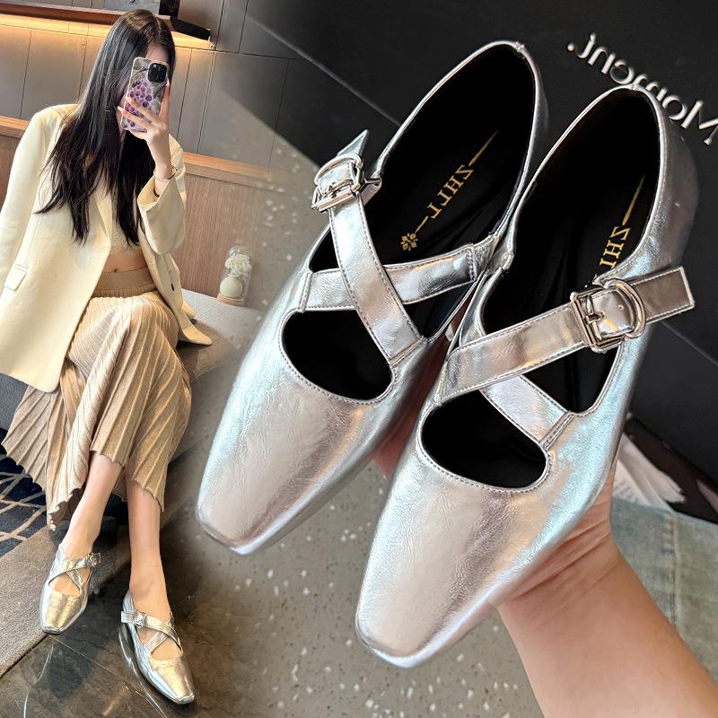 Women's Retro French Soft Sole Slip-On Mary Jane Shoes 520-3