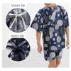 JINBEI KIDS Jinbei Yukata Dots Made with Japanese Fabric for Perfect for Summer Festivals and Evening Children's (Polka (Navy), 130cm) - Boys,