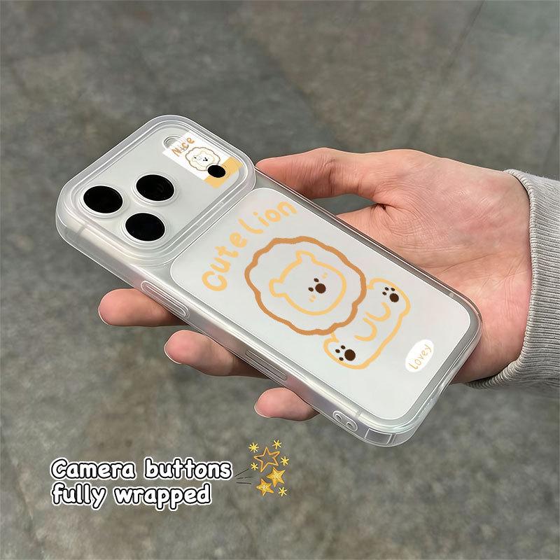 Eye-Catching Cartoon Apple 17 Pro Max Soft Phone Case - Drop-Proof with Integrated Camera Button