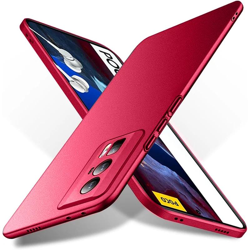 Ultra Thin Matte PC Hard Fit Case For Xiaomi Poco F5 F4 F3 X6 X5 X4 X3 GT M6 Pro 5G 4G Slim Back Cover Shockproof Shell Coque