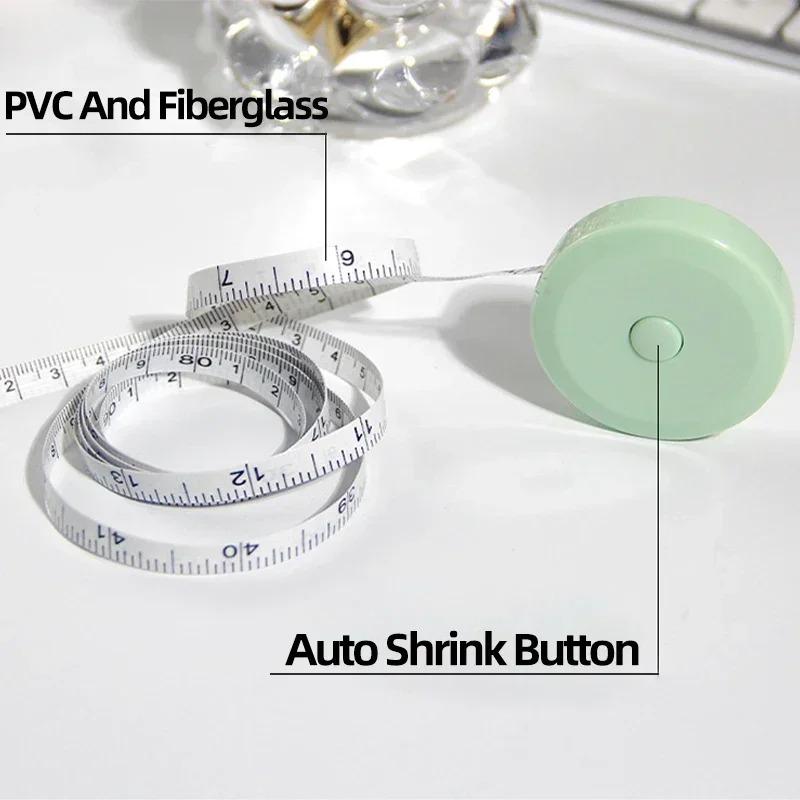 Portable Tape Measure With Double Scale Plastic Tape Measure for Weight Loss Medical Body Measurement Sewing Tool Tailor Craft