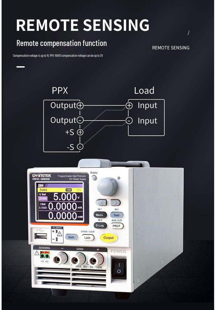 GW Instek PPX Series: High-Precision Small DC Power Supply (Models: 1005/2002/2005/3601/3603)