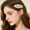 Hairpin Imitation Pearl Decor Enamel Small Hair Organizer Clip Side Bang Hair Pin Decorative Hair Accessories
