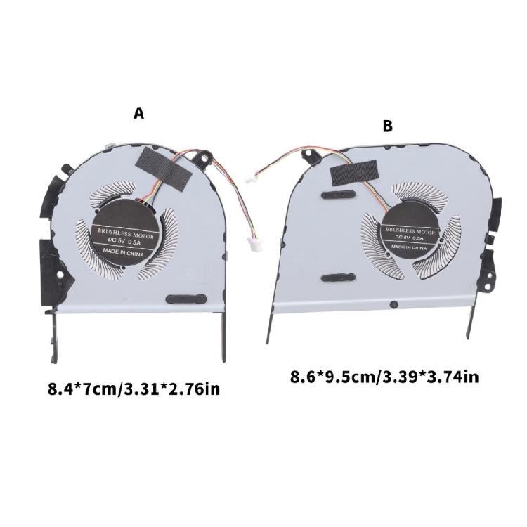 Laptop CPU Cooling Fan Compatibles With Most Models Low Noise Operating Metal Fan for M7600 N7600 M6500 Radaitor GPU Fan