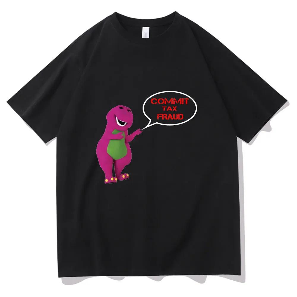 Commit Tax Fraud T Shirt Harajuku Cartoon Letter Printing T Shirt Graphic Casual Crew Neck Short Sleeve Plus Size T Shirt 50973