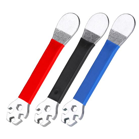 Bike Spoke Wrench Heavy Duty Non-slip Silicone Handle Cycling Road Mountain Bicycle Spoke Spanner Repair Maintenance Tool Bike Accessories