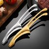 Korean Style Barbecue Clip 304 Stainless Steel Clip BBQ Clamp Roast Meat Shop Long Strawberry Clamp Barbecue Special Anti-Scalding Clip