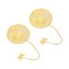 2pcs Leaf Vein Bookmark Exquisite Vintage Chinese Style Hollow Out Metal Bookmark for Student Office Birthday Present