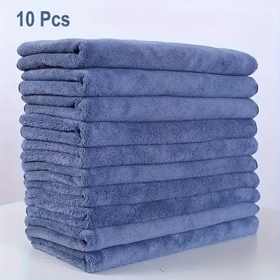 10pcs Extra Thick Microfiber Towel, Super Soft, Absorbent and Quick-drying Towel, Suitable for Car Washing, and Automatic Drying