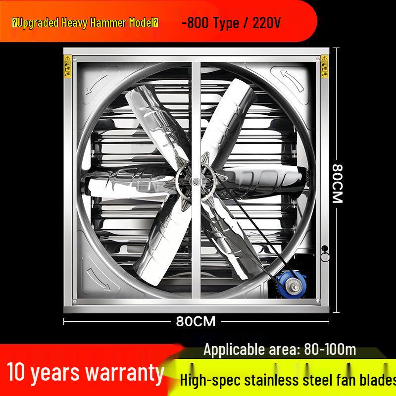 High-Power Industrial Silent Ventilation Fan for Commercial and Farm Use