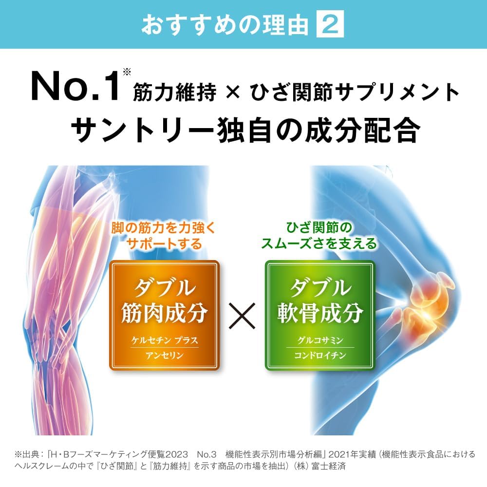SUNTORY Locomore Complément pour les genoux Glucosamine Chondroïtine