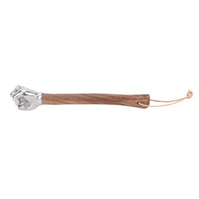 Hand Hammer Wooden Handle Stainless Steel Head Multifunctional Hammer for Construction Gardening Household Use Fist Head