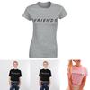 Friends Mode Séries Femme Tshirt Manche Courte Ete Haut Casual Tee Ras Cou Du