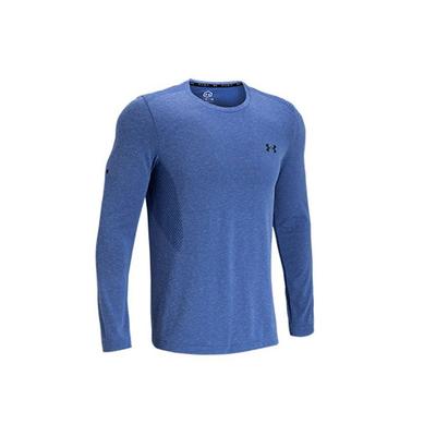 Serie Rush Logo T-shirt Sportiva Girocollo Aderente Uomo Top Blu 1361135-432