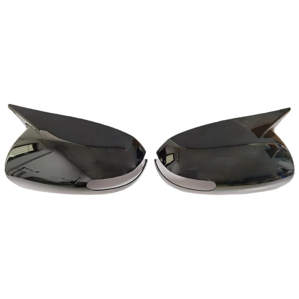 For KIA K3 Forte Cerato Ceed 1 2009-2013 ABS Car Rearview Side Mirror Cover Wing Cap Exterior Door Housing Trim Adhesive Sticker