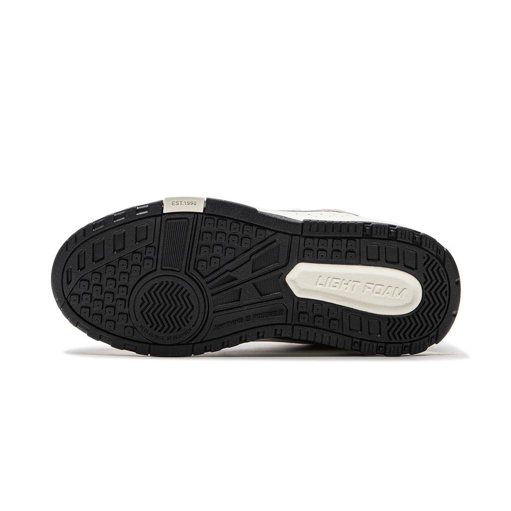Li Ning We Wo Mid Thick Sole Classic Trendy High Top Sneakers Women Sneakers Black White AGCU156-2