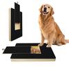 Dog Nail File Pad Wooden Scratch Board with Treat Drawer Natural