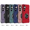 Samsung S25Edge Fusion Armor Phone Case with Card Slot & Magnetic Car Mount
