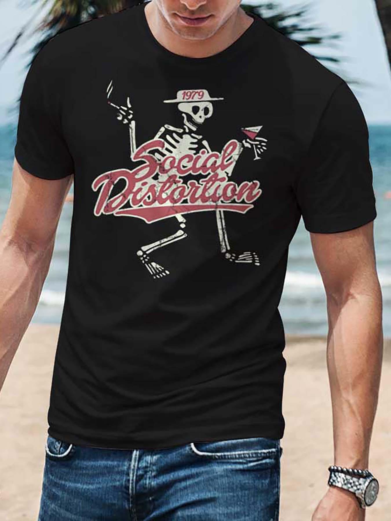 

Social Distortion Black Cotton T-shirt - Relaxed Crew Neck XXXL