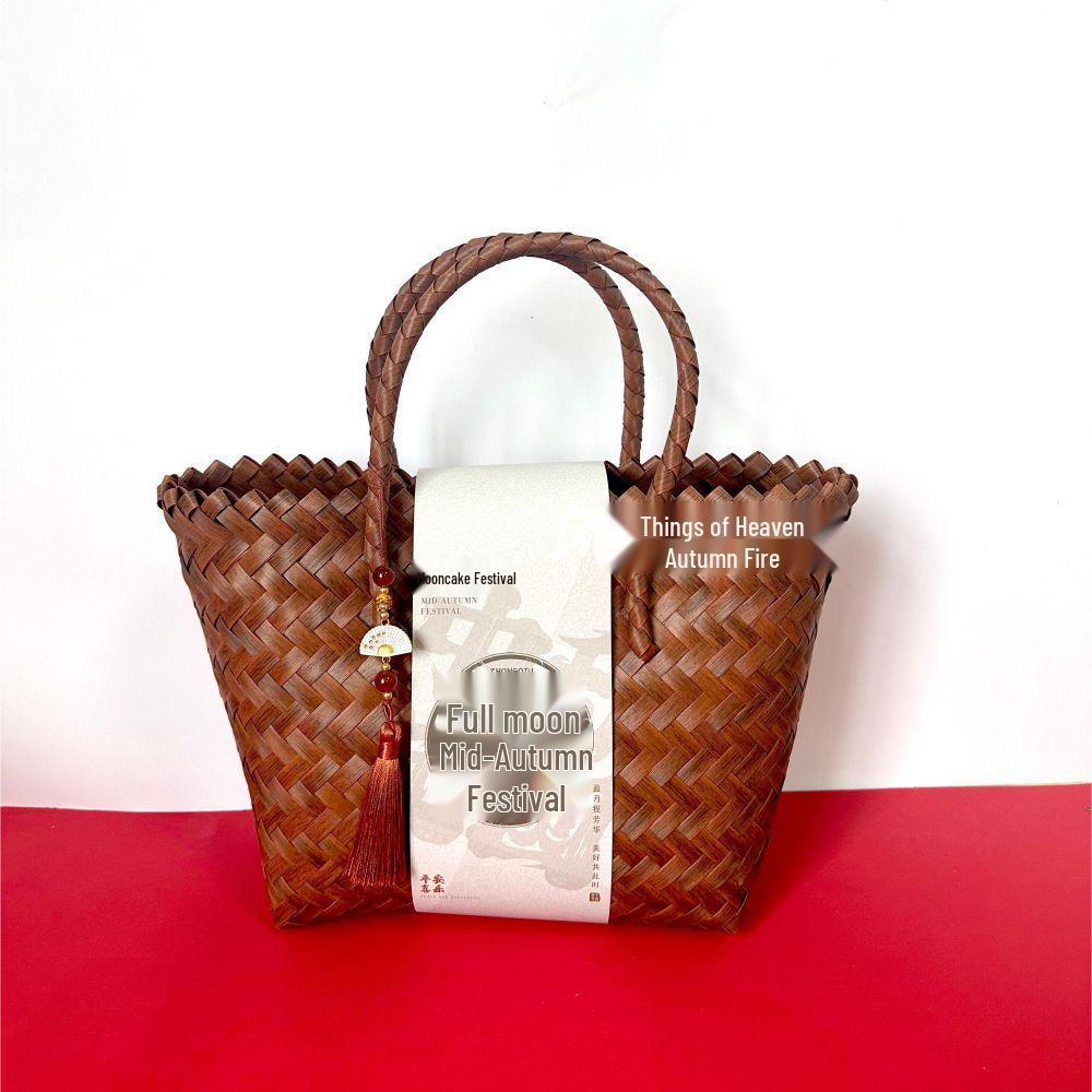 

Подарочная коробка для подружки невесты: Плетеная сумочка для свадеб, дней рождений, новоселья и других торжеств Small