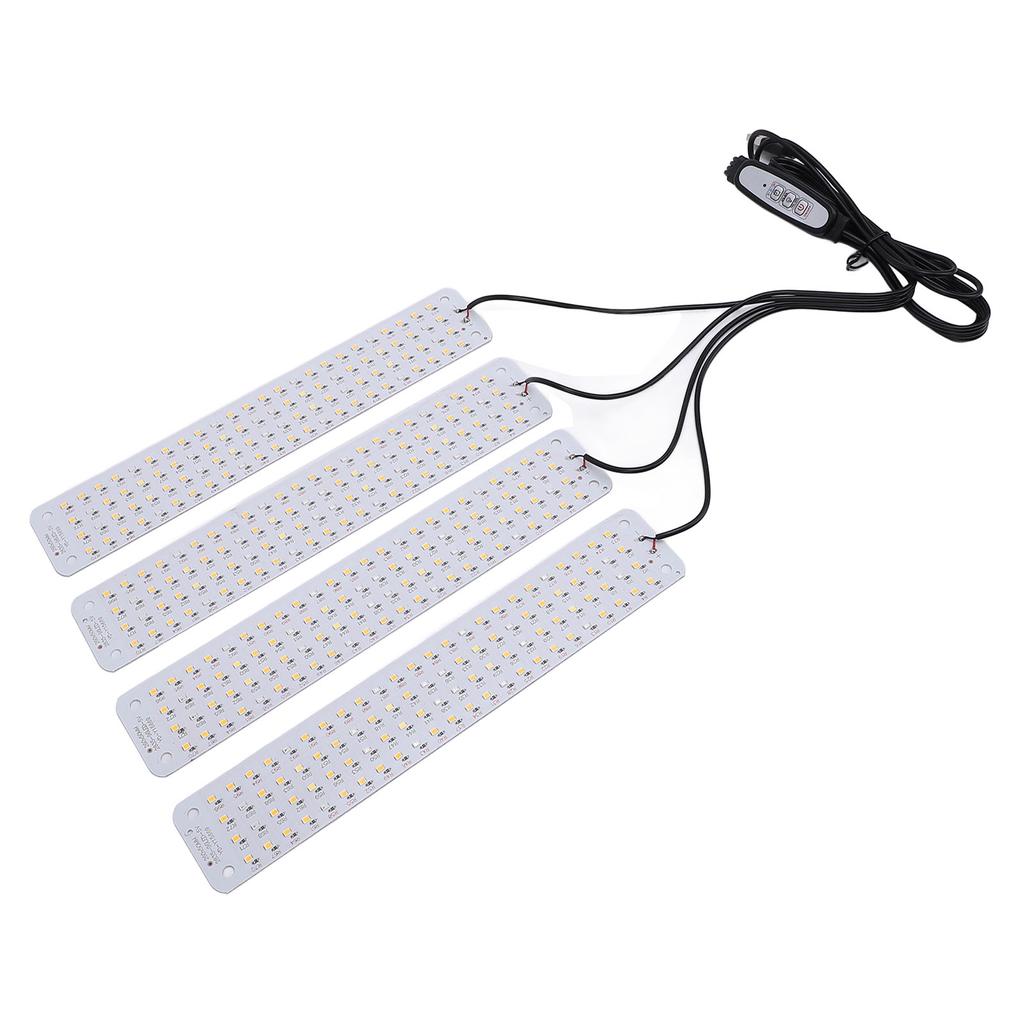 LED Grow Light Panel for Indoor Plants 384 LEDs Growing Lamp Dimmable Intelligent Timing 5V