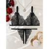Women Sexy Lingerie Bra Thongs Sets Ultrathin Lace Lingerie Set Temptation Erotic Open Bra Crotchless Outfits For Pretty Girls
