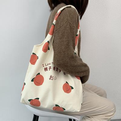 Damen Canvas-Tasche, Umhängetasche für Damen, große Kapazität, Nischendesign, schlichte und vielseitige Stofftasche