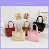 Stylish Korean Fashionable Girls Tote Bag Beautiful Simple Solid Color Design
