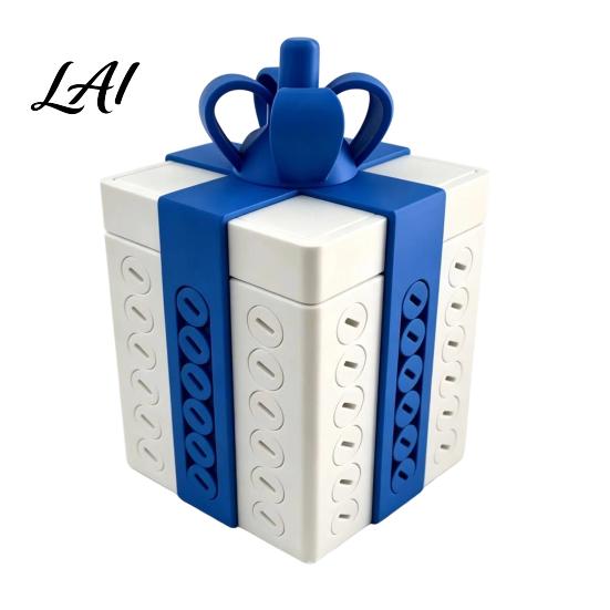 White Elephant Puzzle Box, Annoying Prank Exchange Gift 3D Printed Reusable Cash & Card