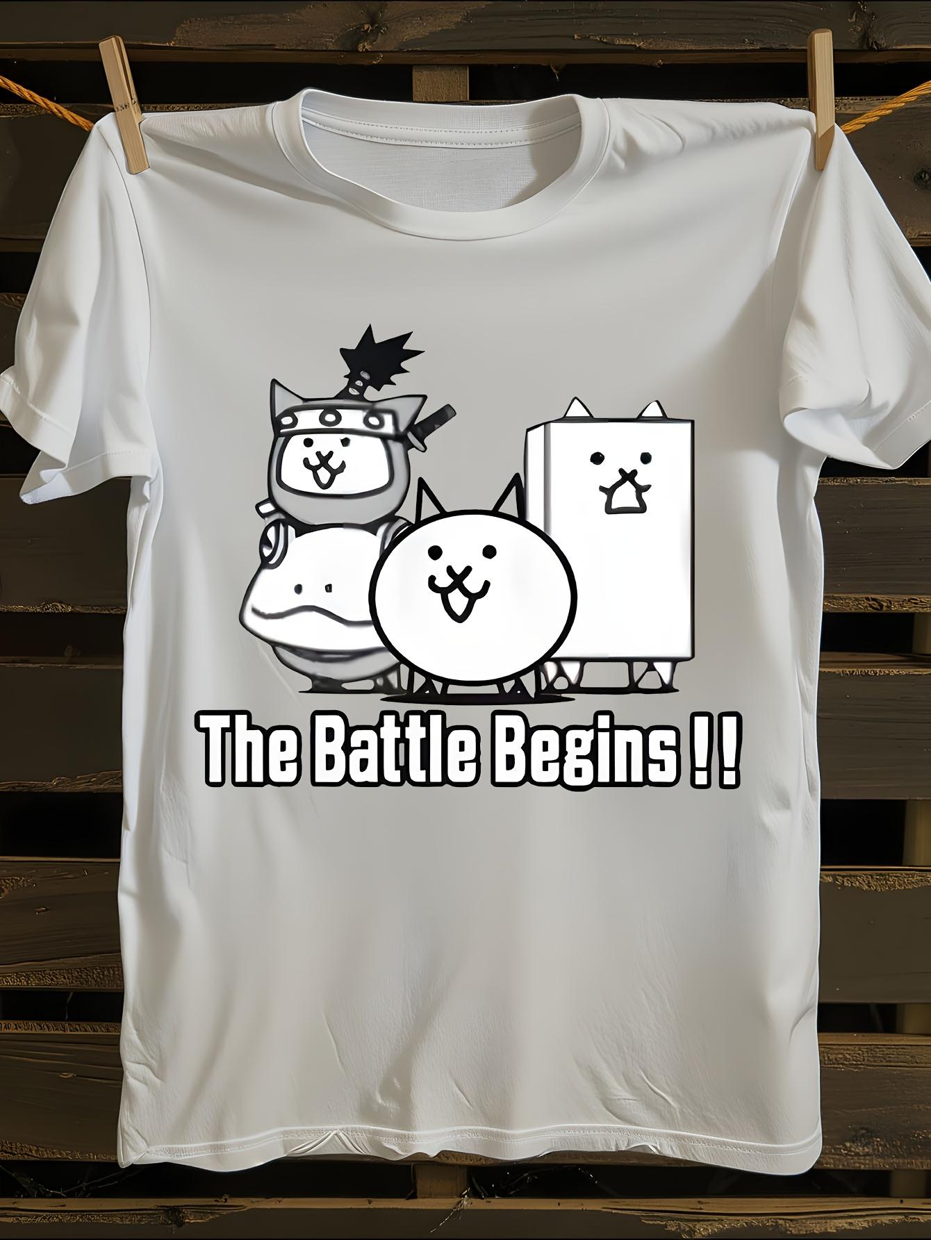 Anime Tshirt Anime Battle Cats Tshirt S