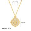 Personality Full with Cubic Zirconia Thick Star Circle Pendant Neckalce Versatile for Everyday Wear Stainless Steel Jewelry New