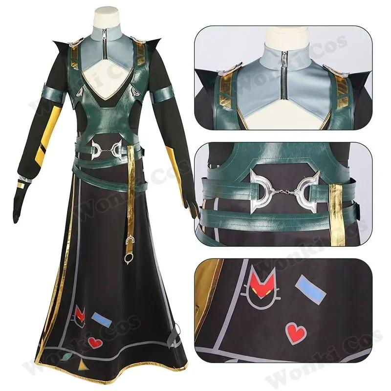 Heartsteel Ezreal Cosplay Yone Alune Cosplay Costume Ezreal Wig Green Hair Party Costumes LOL Men Carnival Outfits