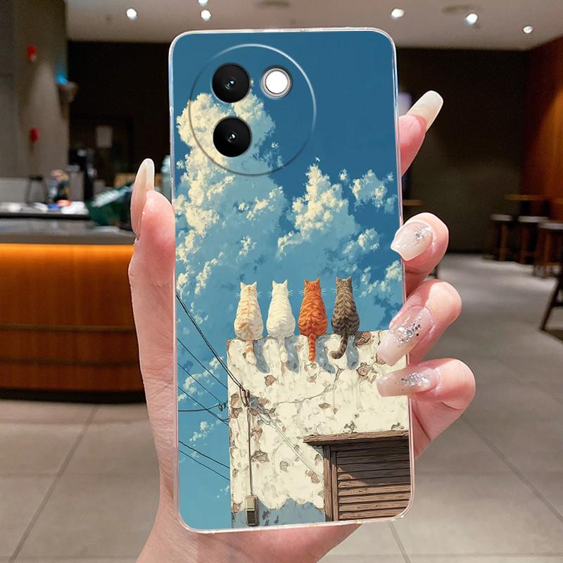 Casing For Vivo V30e 5G Aesthetic Luxury Cute Cool Boys Girls Transparent Soft Silicone Back Cover For VivoV30e V30 e Phone Case