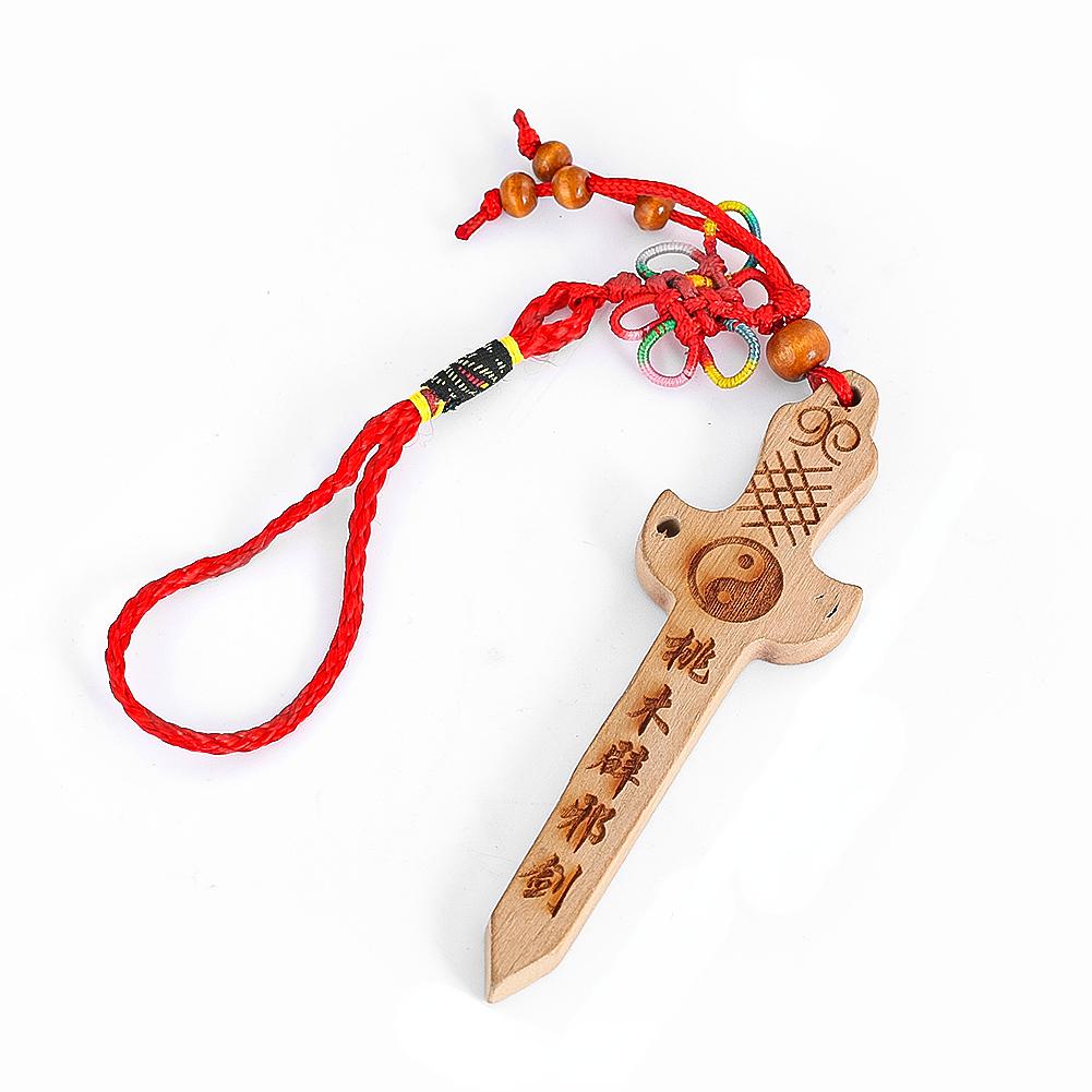 

Настенный декор в виде меча из персикового дерева, фен-шуй, тайцзи-багуа, китайский узел, изгоняющий злых духов, приносящий удачу, защита дома, автомобильный кулон