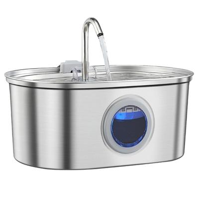 3.2 L Pet Drinking Water Fountain Cats Water Fountain Quiet Filter Drinker Dogs Water Dispenser with Viewable Window