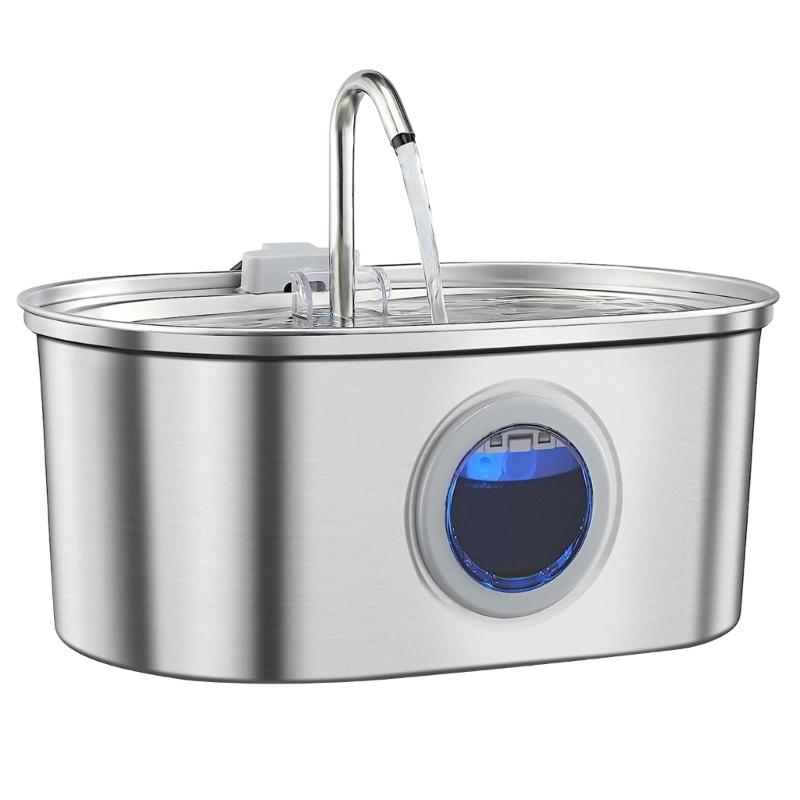 

3.2 L Cats Drinking Fountain with with Viewable Window Pet Water Dispenser with Recirculate Filter for Clean Water 1