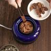Blue Electronic Incense Burner Timing Temperature Regulation OUD Ceramic Censer 220V Essential Oil Lamp Home Fragrance Stove