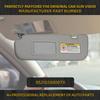 Dasbecan Gray Left Driver Side Sun Visor Compatible With Hyundai Elantra 2011 2012 2013 2014 2015 Replaces# 852103X000TX
