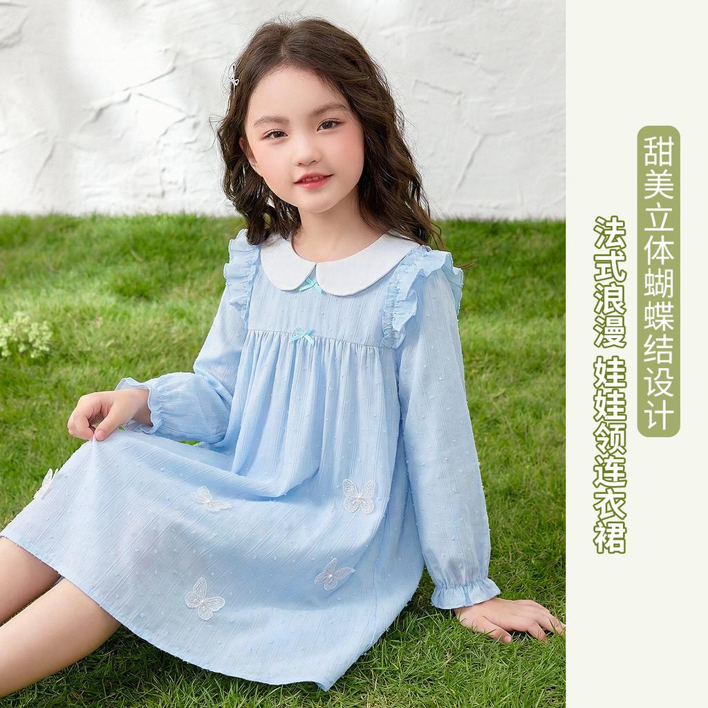 French Doll Collar Princess Dress for Girls