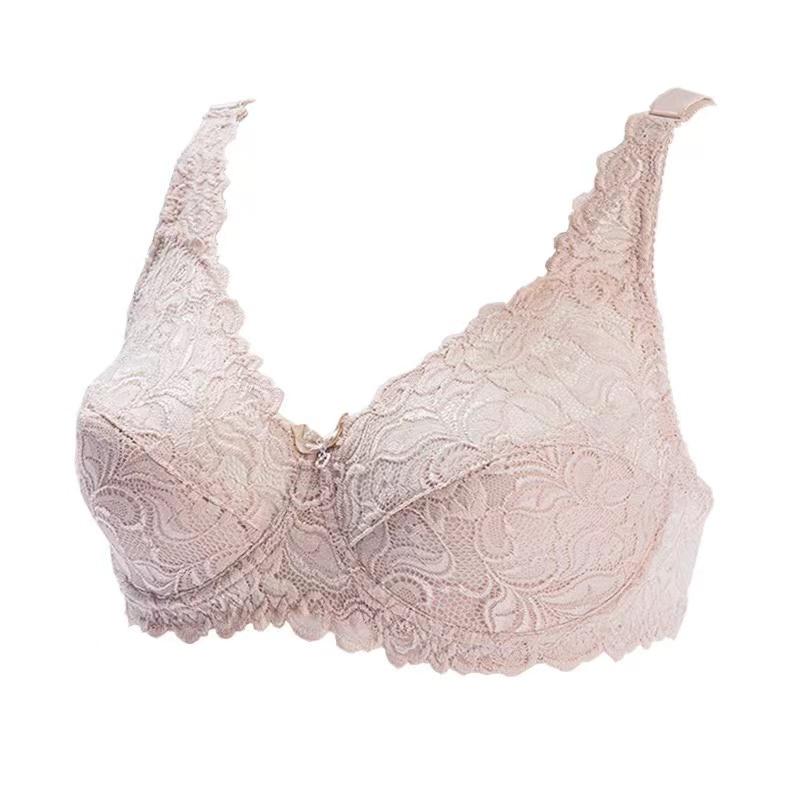 Dámská podprsenka Průhledná Ultratenká Braletka Plus Size Spodní prádlo Krajková Podprsenka