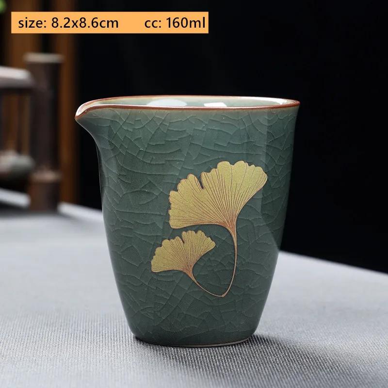 High-grade Retro Ceramics Tea Pot Chinese Tea Set Gaiwan Customized Ice Crack Glaze Teapot Exquisite Handmade Home Drinkware