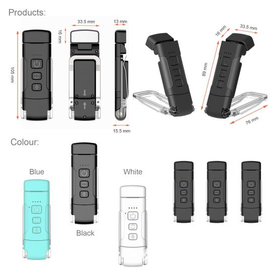 LED Book Light Reading Lamp 3 Color Temperatures Dimmable Eye-Friendly Flicker-Free Super Bright USB Rechargeable Clip-on Lamp