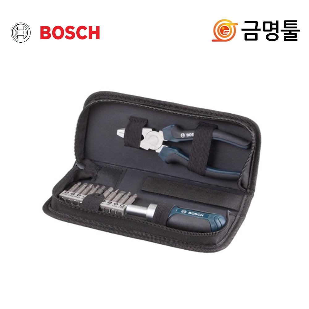 

Набор ручных инструментов Bosch, 12 шт. 2607017520, плоскогубцы+отвертки+биты