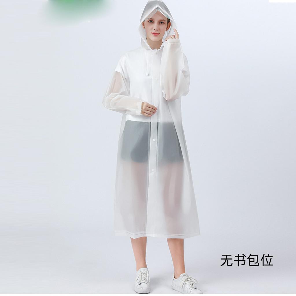 EVA matte adult non-disposable raincoat thickened long light portable unisex logo