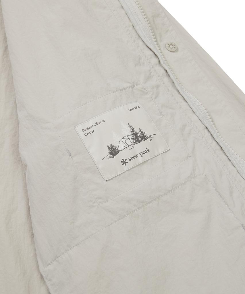 Snowpeak Apparel Taslan Woven Utility Windbreaker Light Beige (S24Mmlwb56)