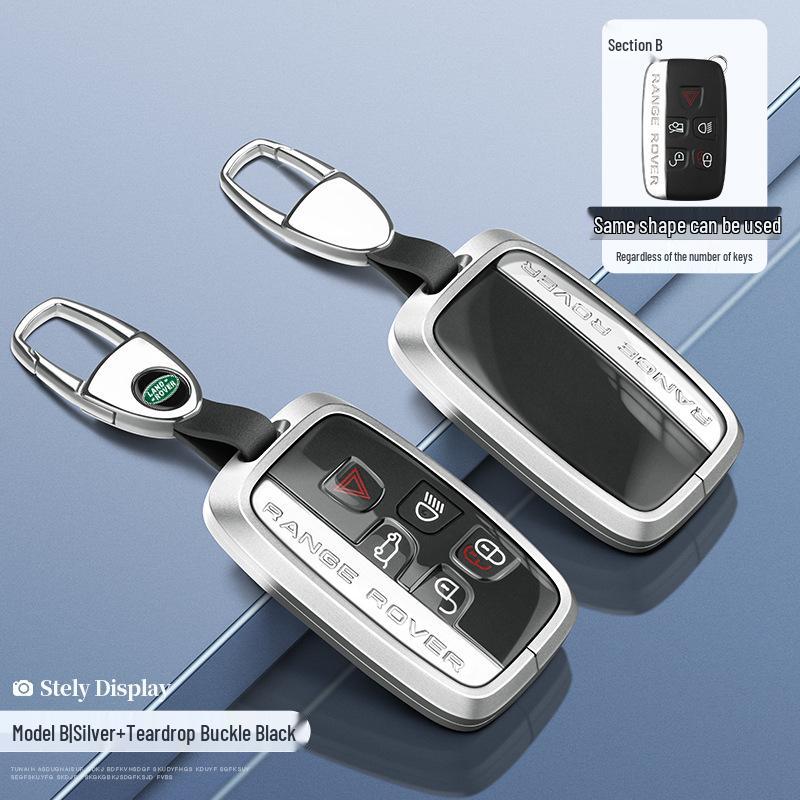 Land Rover Schlüsselhülle: Aluminiumgehäuse für Range Rover Sport, Velar, Evoque, Discovery, Freelander.